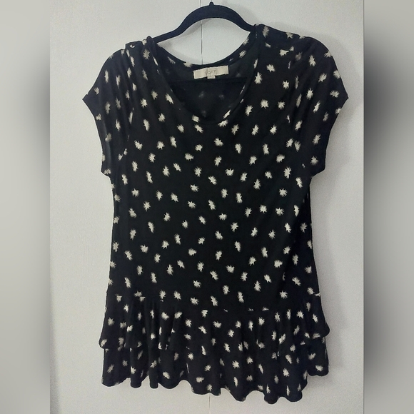 Ann Taylor Loft Peplum Top - Picture 1 of 6